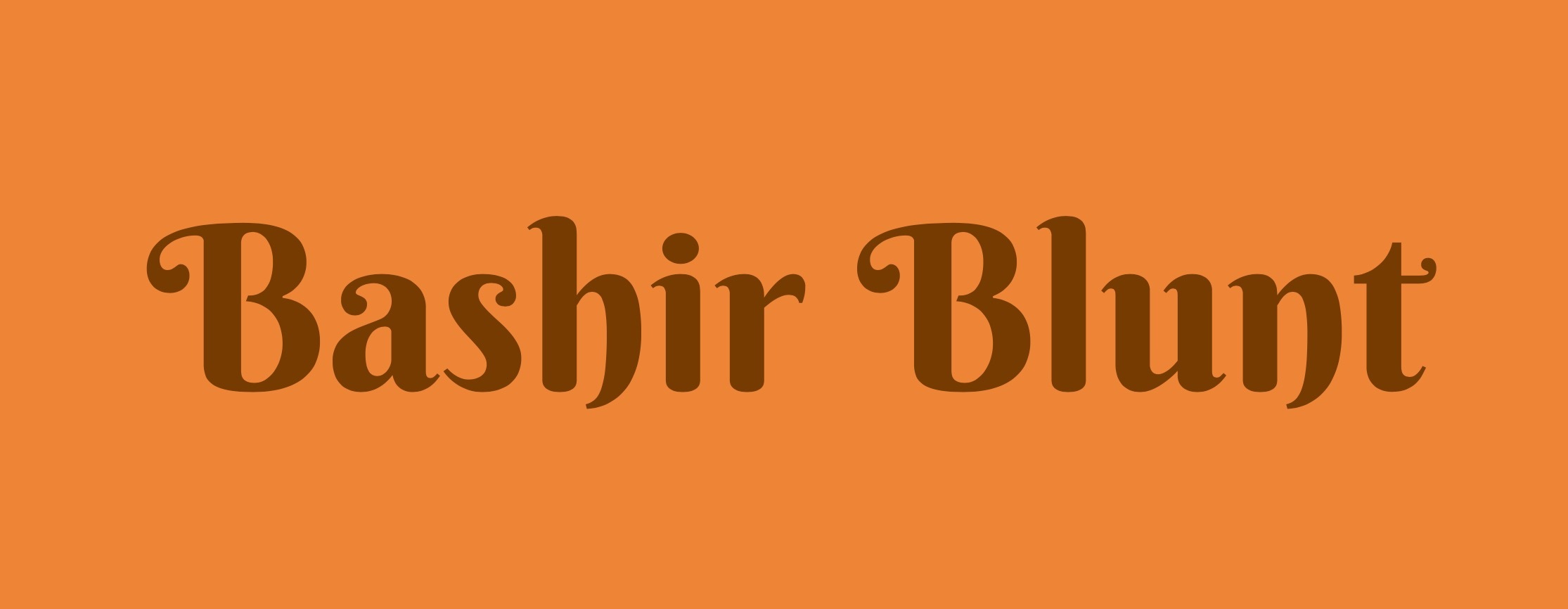 Bashir Blunt banner image