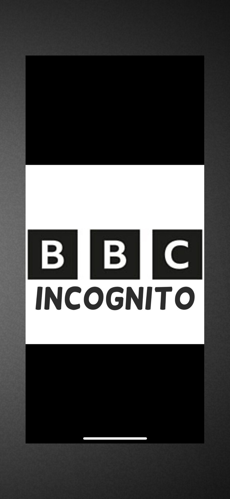BBCincognito banner image