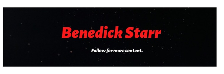Benedick Star banner image