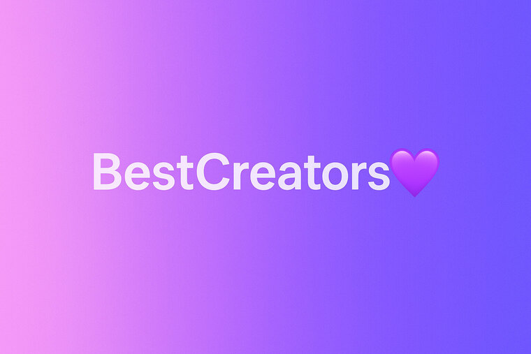 BestCreators 💜 cover image