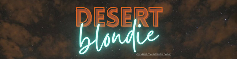 Desert Blondie banner image