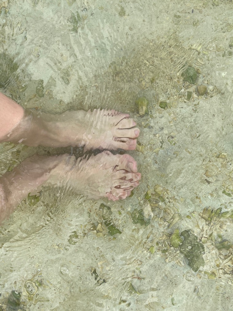 You barefoot girl banner image