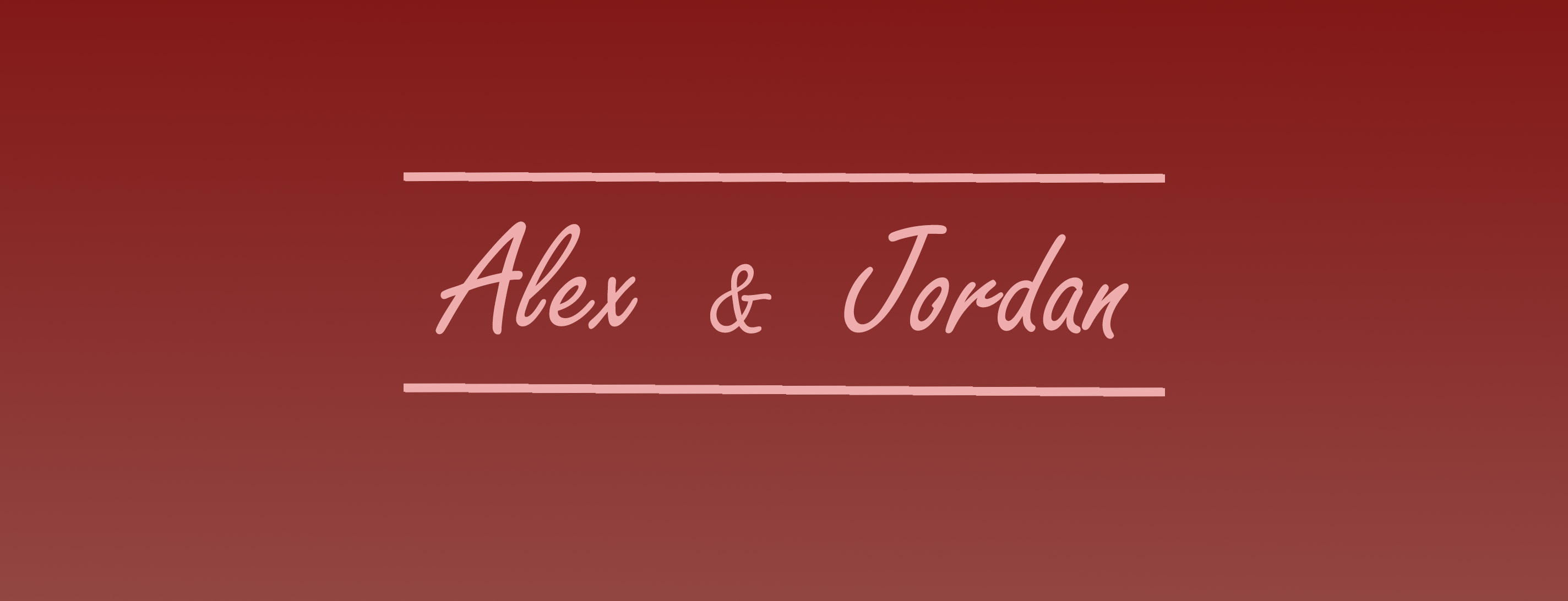 Alex and Jordan banner image