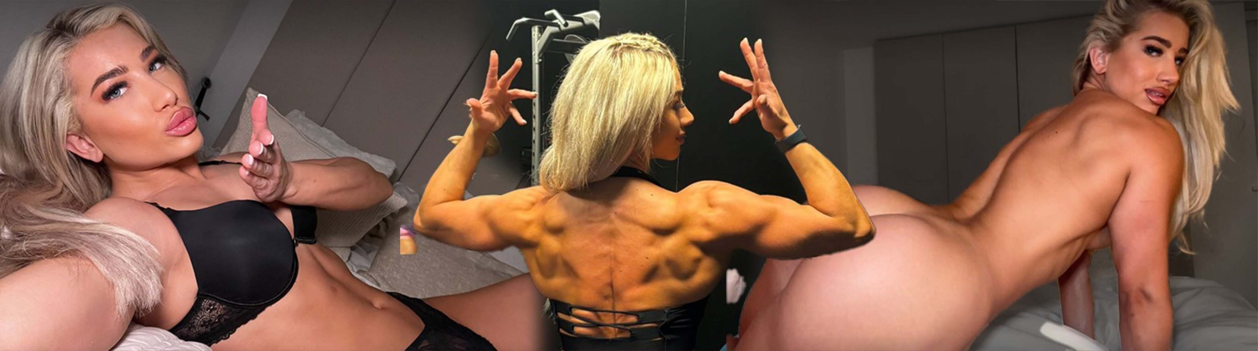 Fitness blonde banner image