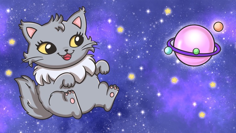 Fluffy Space Cat cover image