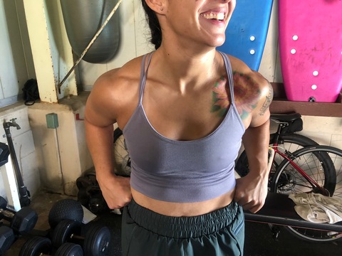 Garage gym girl cover image