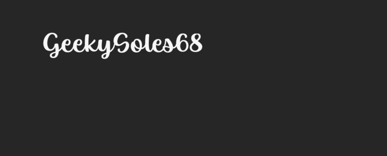 geekysoles68 banner image