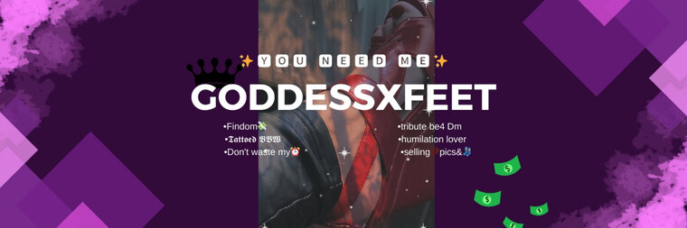 GoddessXFeet banner image