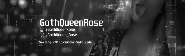 Goth Queen Rose 🥀 | XXX banner image