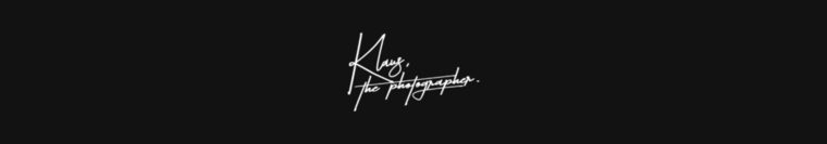 klaus, the photographer. banner image