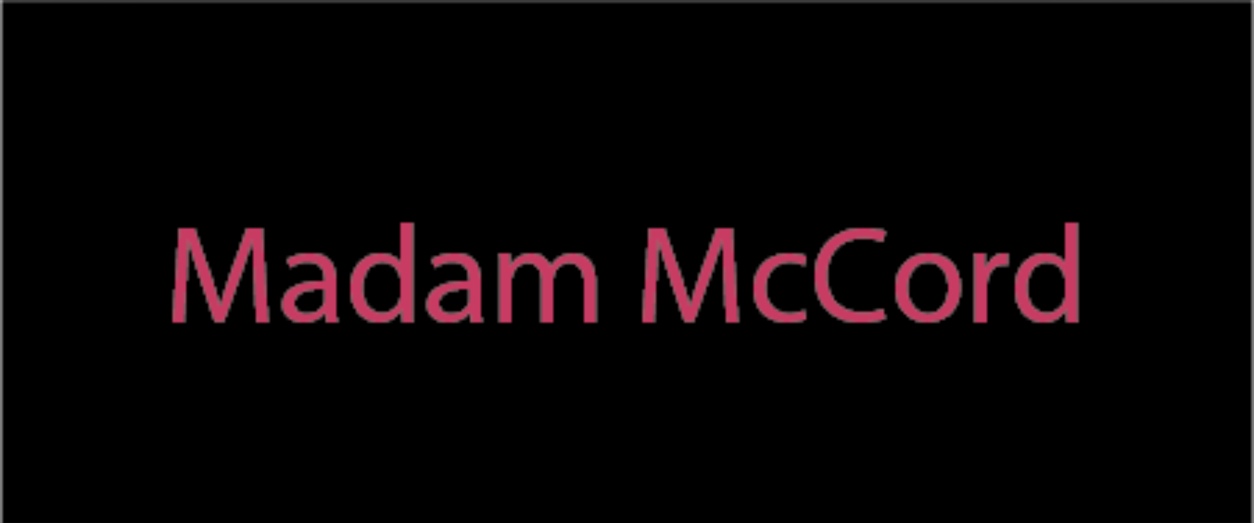 Madam McCord banner image