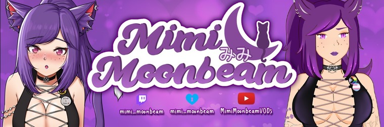 Mimi Moonbeam | LewdTuber | Queer & Kink banner image