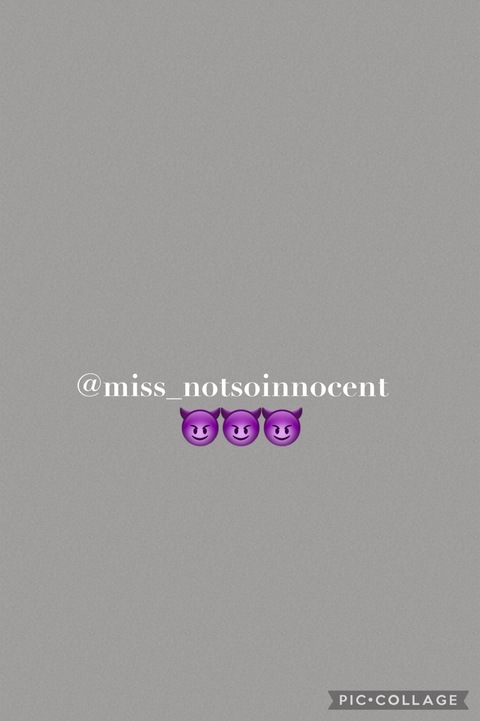 Miss not so innocent😈 cover image