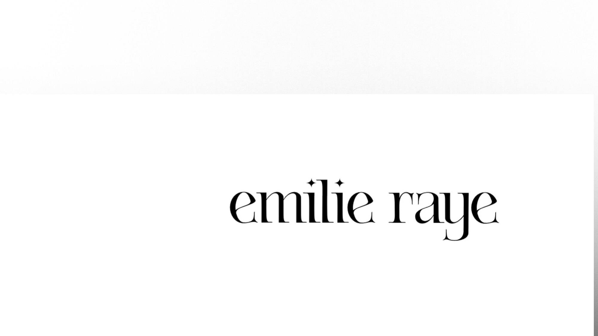emilie raye banner image