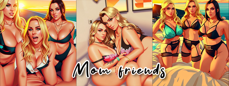 Hot mom friends banner image