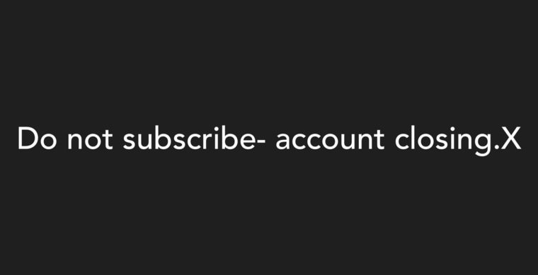 Account Closed banner image