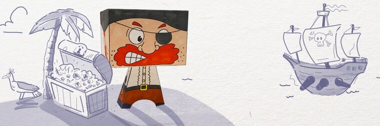 Qaizoku (pronounced Kai-zo-ku (海賊)) banner image