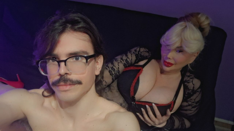 Beautiful Mistress With Submissive Slave cover image