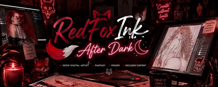 RedFoxInk ☾ After Dark banner image
