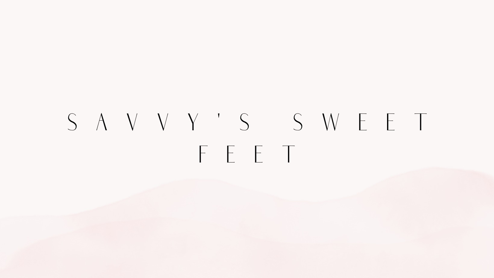 Sav's sweet feet banner image