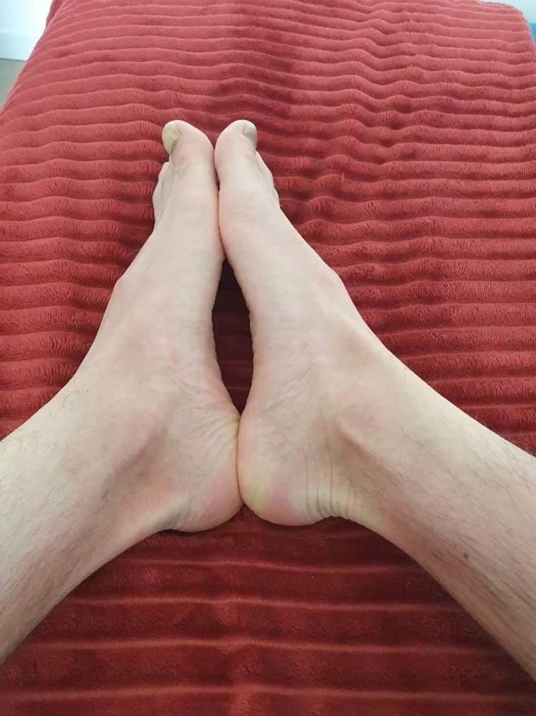 Thin man feet banner image