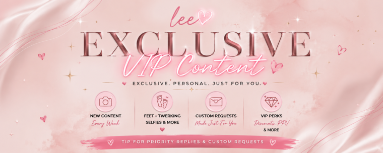 lee ♡ | exclusive content ✨ banner image