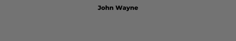 John Wayne cover image